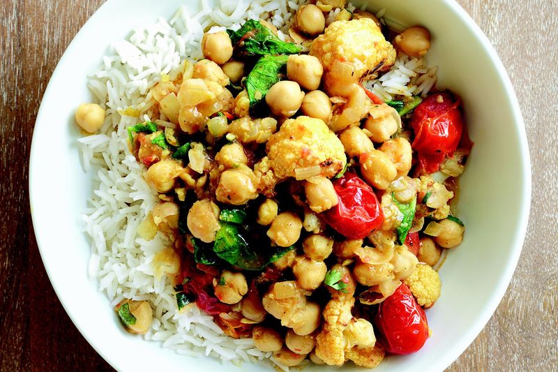 Cauliflower and Chickpea Curry