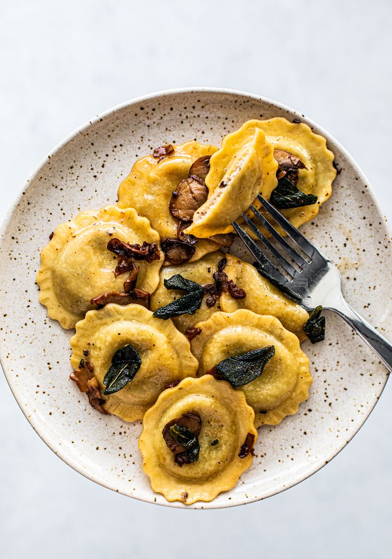 Mushroom and Ricotta Ravioli