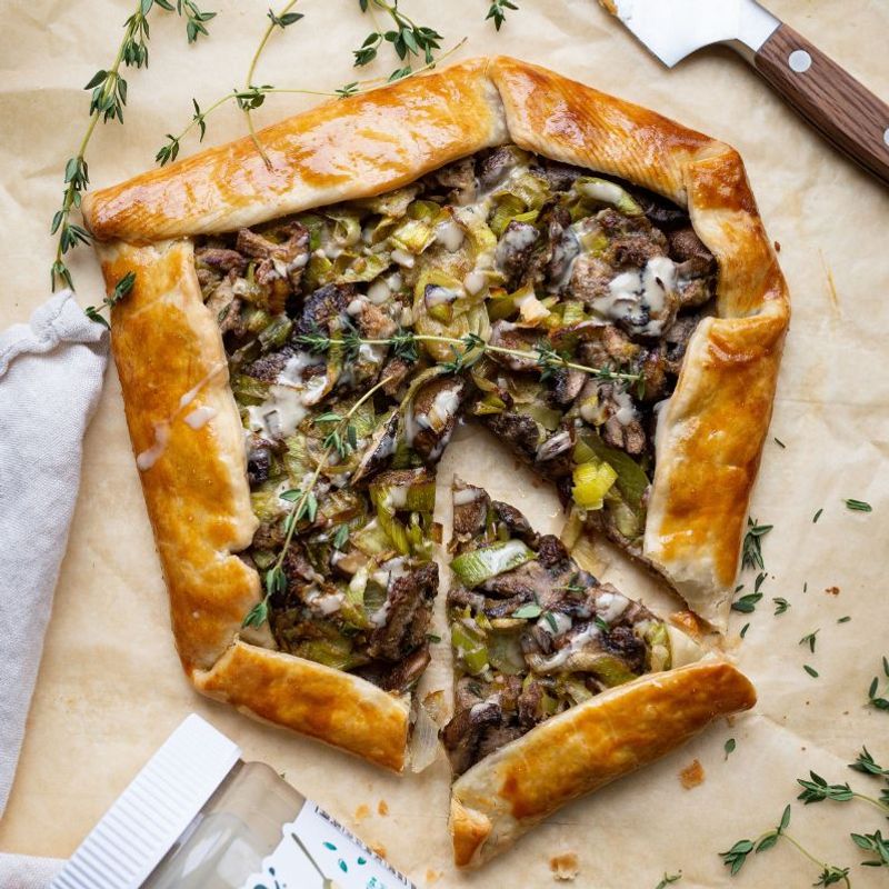 Mushroom and Leek Galette