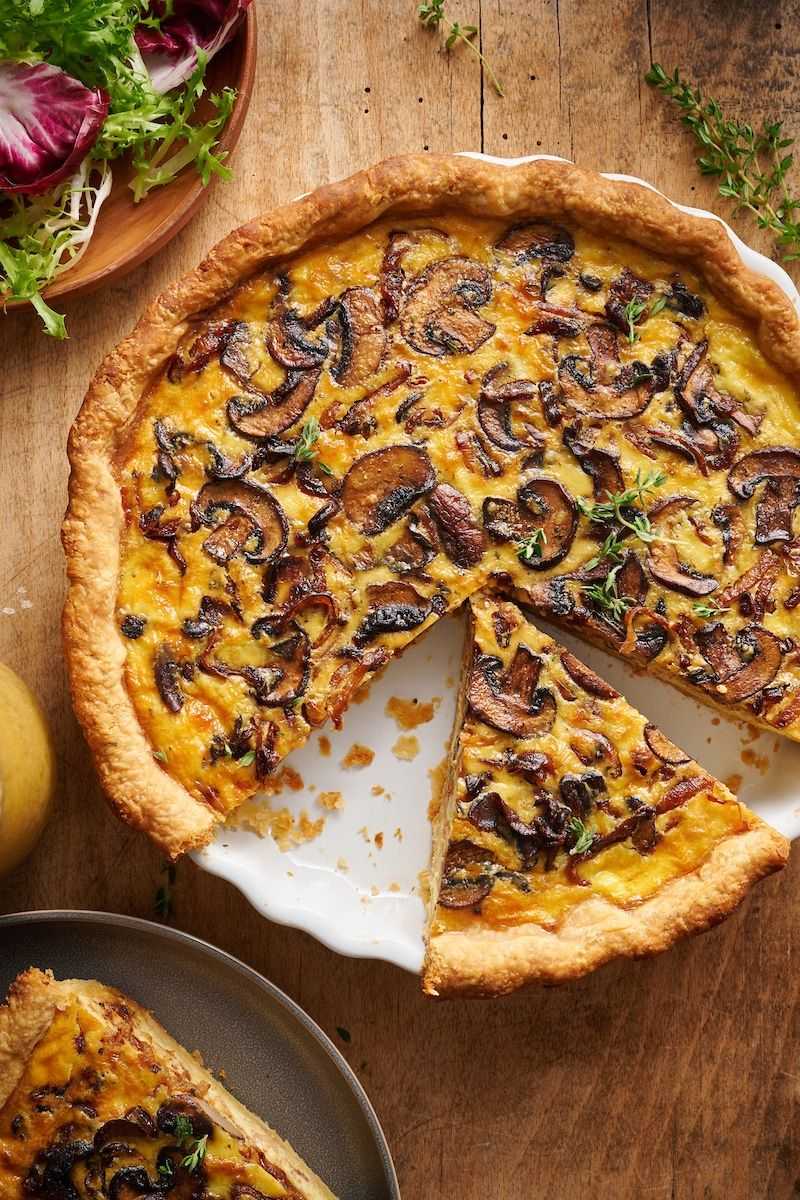 Mushroom and Swiss Quiche