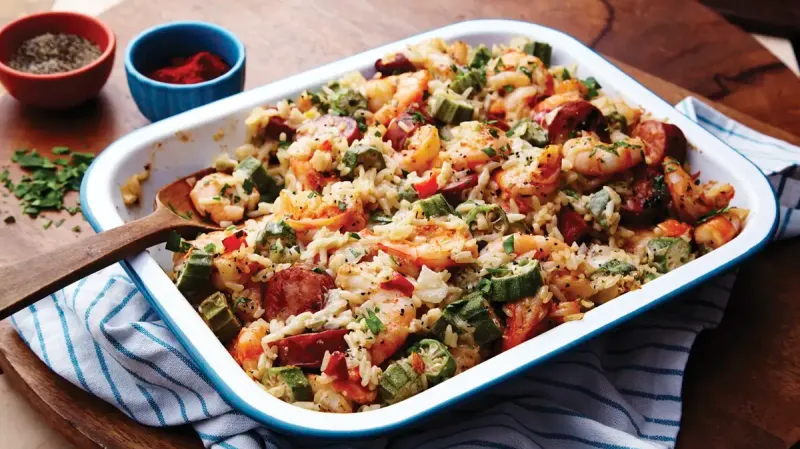 Cajun Shrimp Rice Casserole