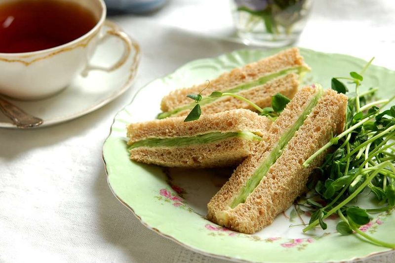 Cucumber and Avocado Tea Sandwiches