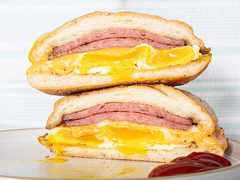 New Jersey: Pork Roll (Taylor Ham) Sandwich