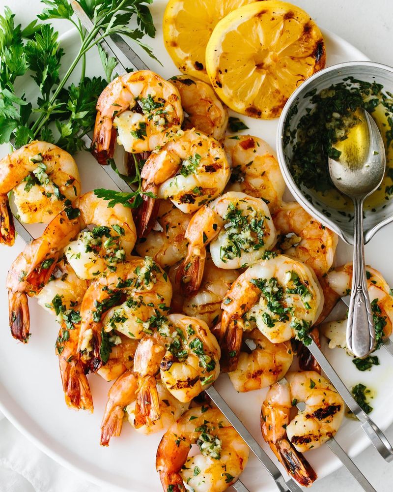 Lemon Herb Grilled Shrimp Skewers