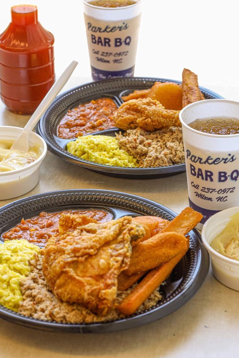 North Carolina: BBQ Pork Plate – Parker's Barbecue, Wilson