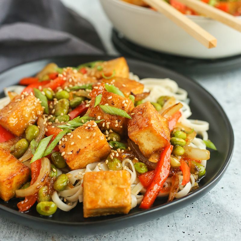 Orange Tofu Stir Fry