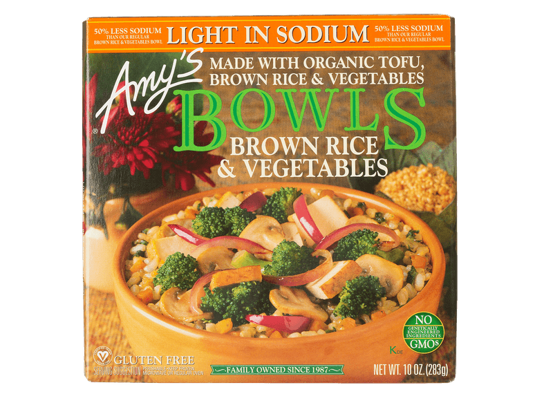 Amy’s Organic Brown Rice & Vegetables Bowl