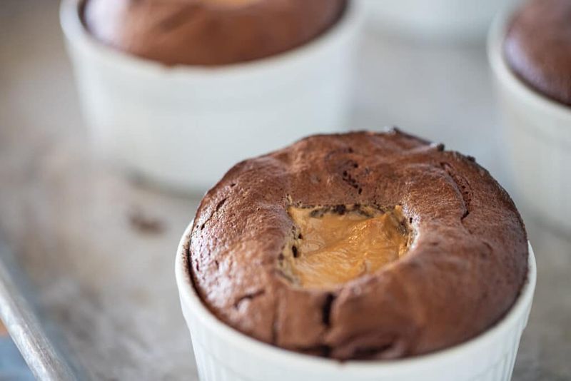 Chocolate Peanut Butter Soufflé