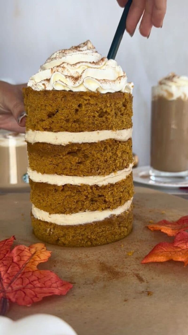 Starbucks Pumpkin Spice Latte Cake