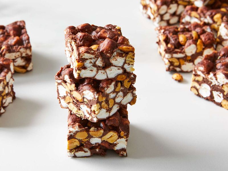 No-Bake Rocky Road Bars