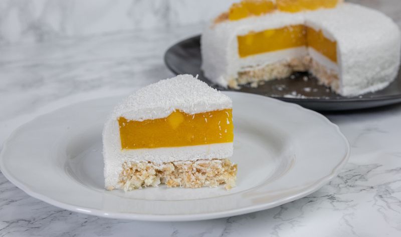 Mango Coconut Icebox Cake