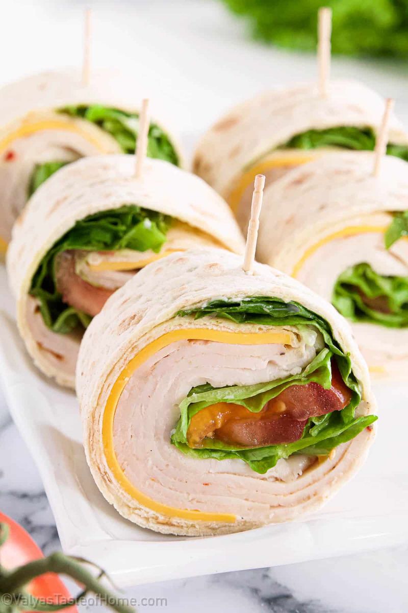 Turkey and Cheese Roll-Ups