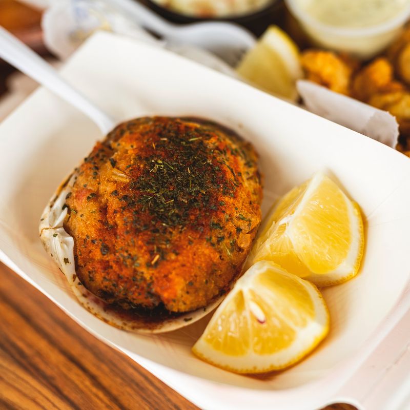 Rhode Island: Stuffies (Stuffed Quahogs) – Iggy's, Warwick