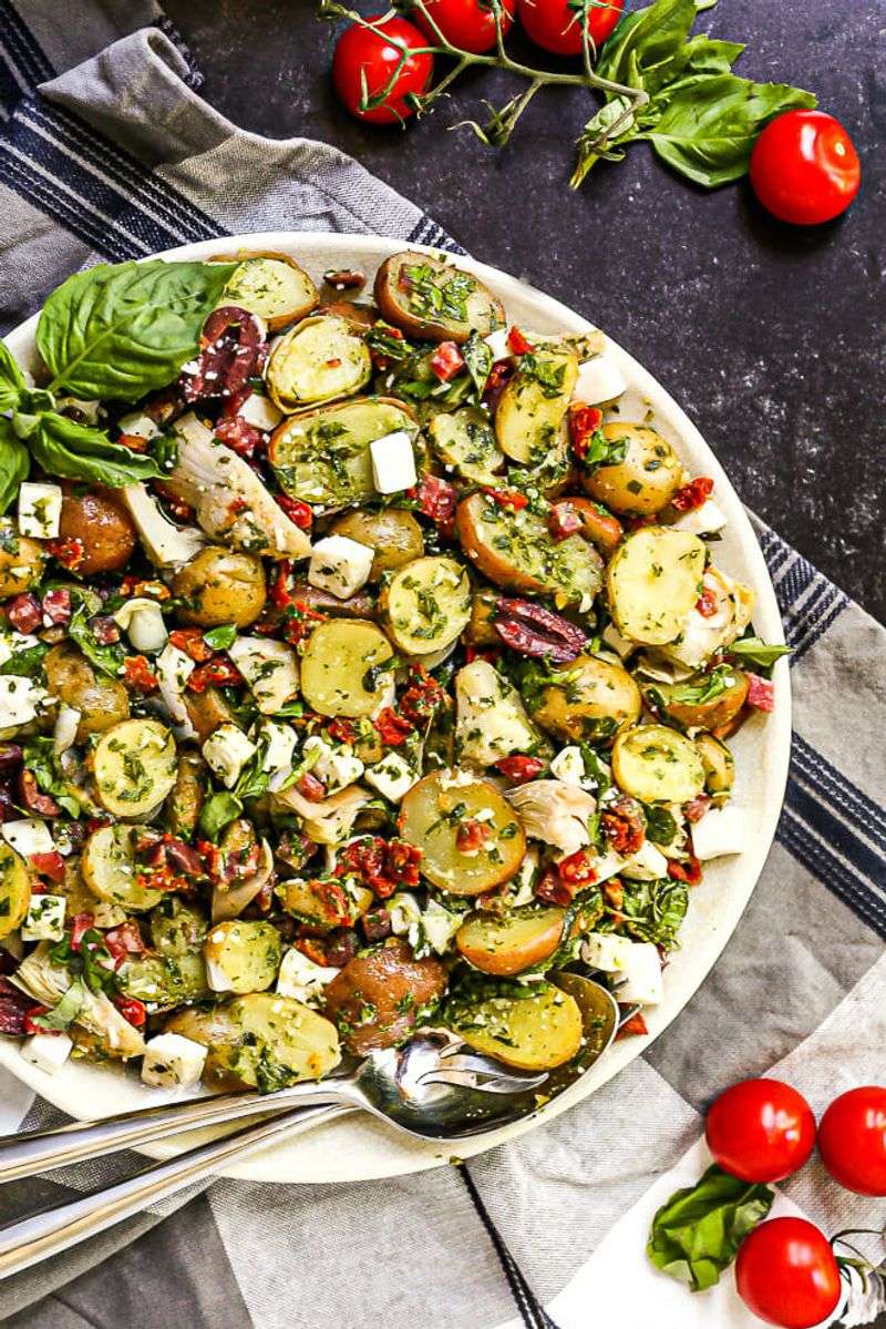 Italian Potato Salad with Pesto
