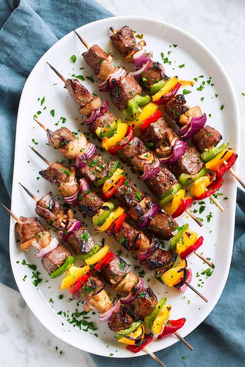 Beef and Vegetable Kabobs