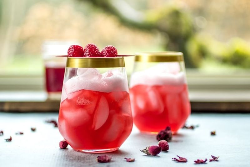Raspberry Rose Lemonade