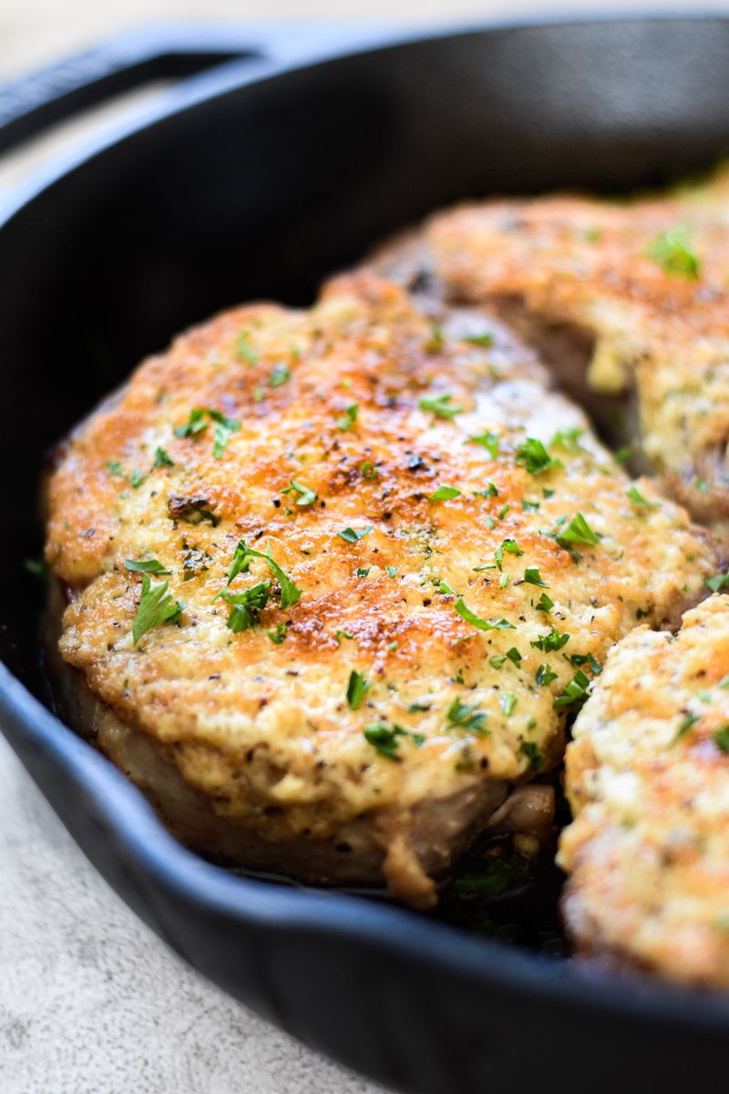 Parmesan Crusted Pork Chops