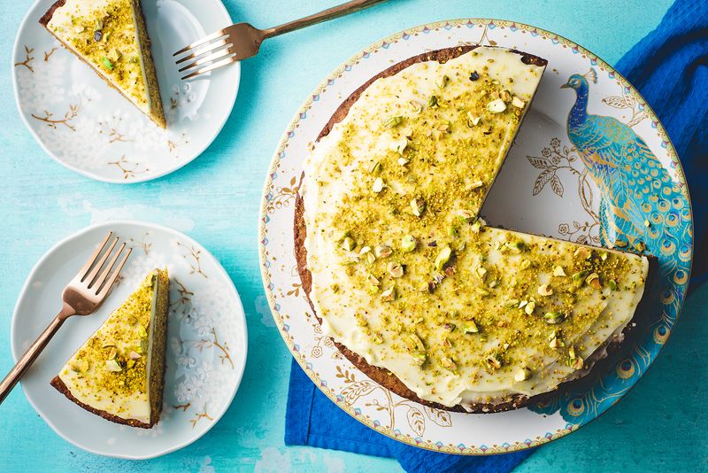 Pistachio Olive Oil Cake
