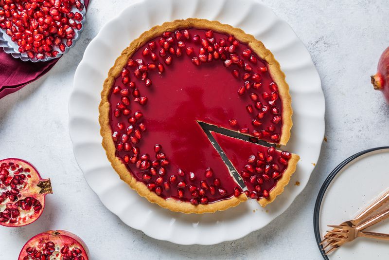 Pomegranate Cheesecake