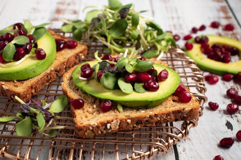 Pomegranate and Avocado Toast