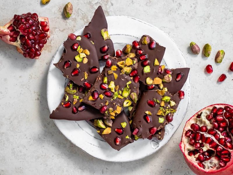 Pomegranate Chocolate Bark
