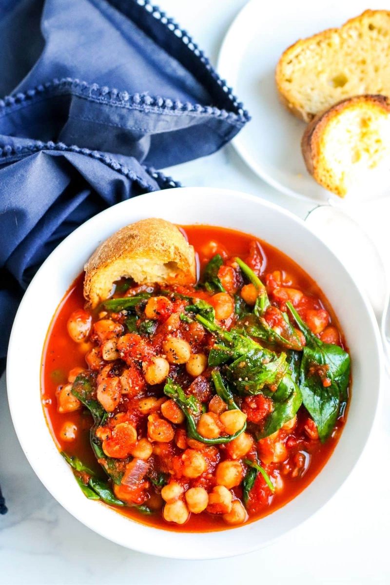 Chickpea and Spinach Stew
