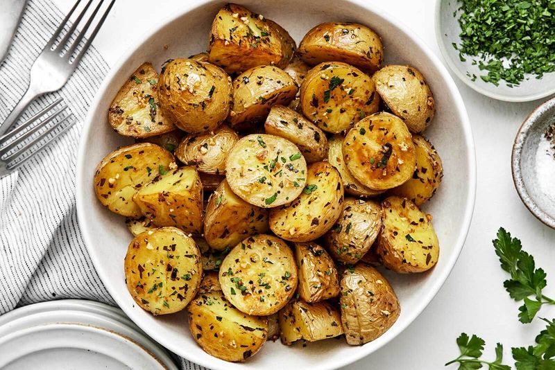 Garlic Herb Roasted Breakfast Potatoes