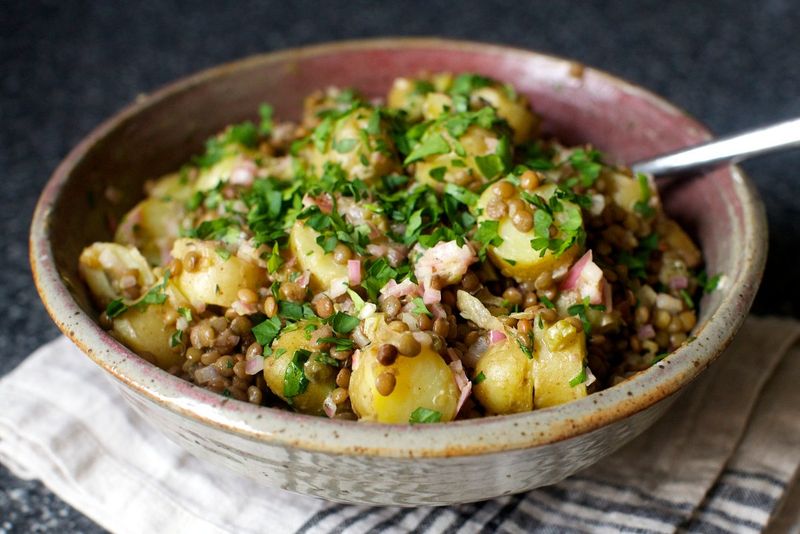 Potato and Lentil Breakfast Bowl