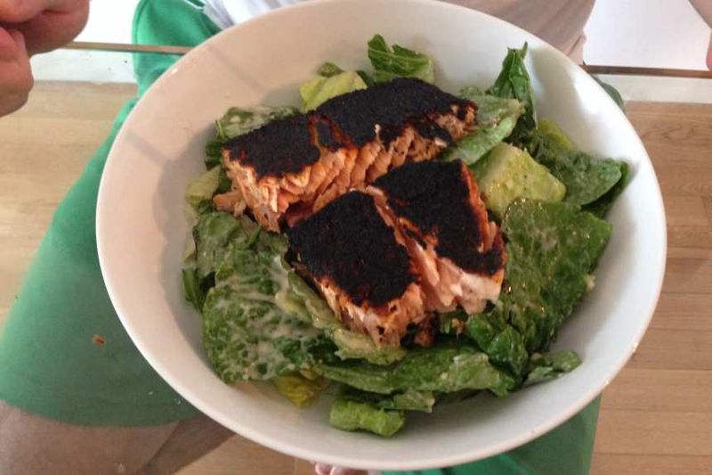 Blackened Salmon Salad