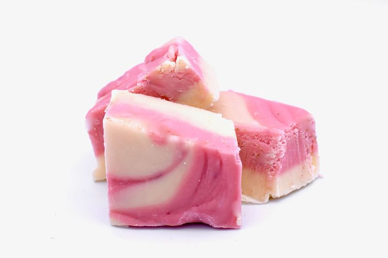 Raspberry Swirl Fudge