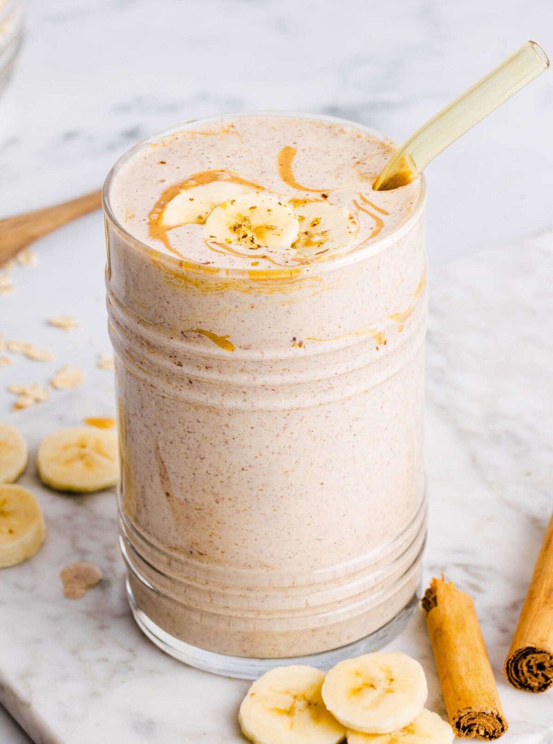 Banana Oatmeal Breakfast Smoothie