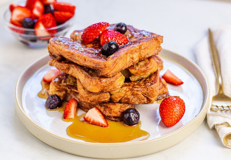 Vegan French Toast with Maple Syrup