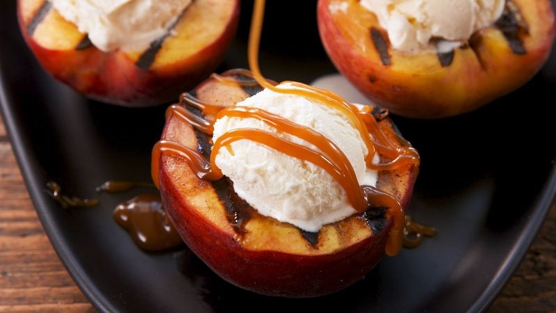 Grilled Peach Sundae