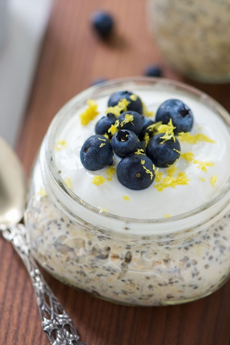 Lemon Blueberry Cheesecake Oats
