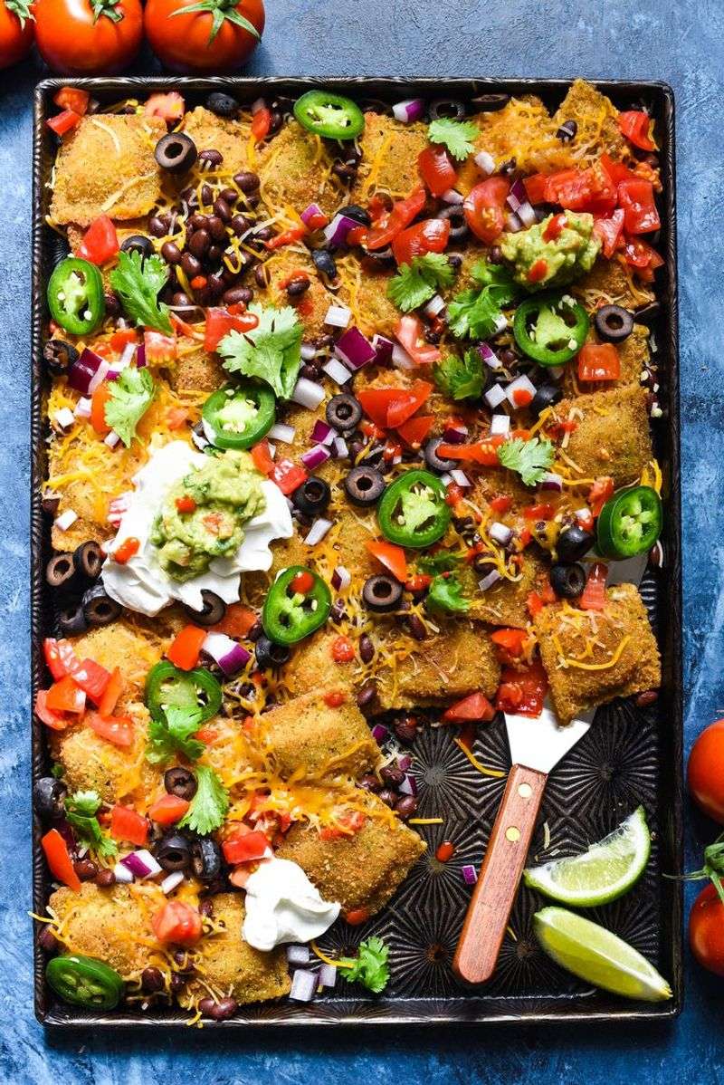 Ravioli Nachos