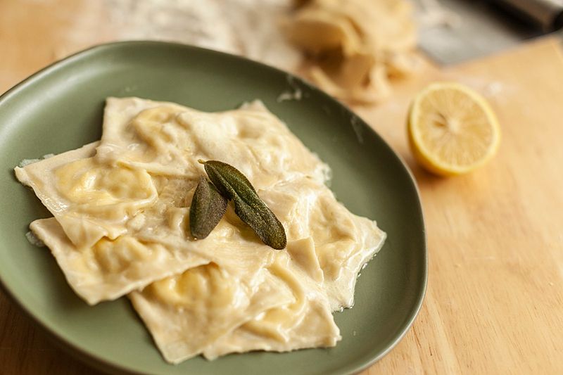 Lemon Butter Ravioli