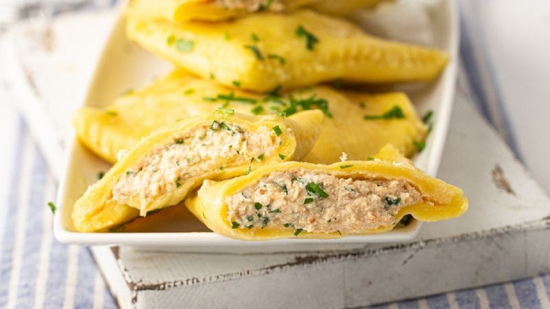 Crab Ravioli with Lemon Butter Sauce