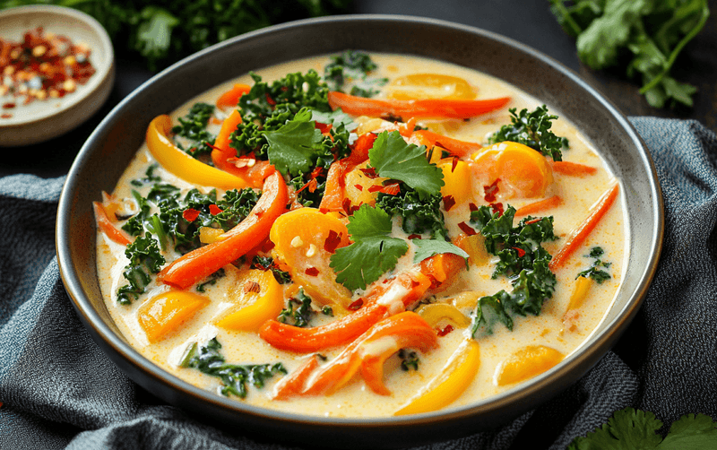 Red Pepper Curry Delight