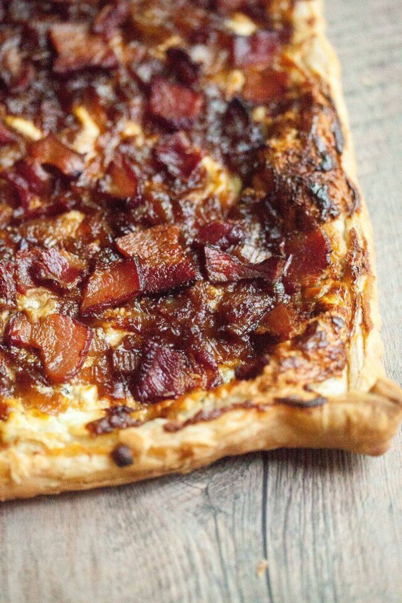 Caramelized Onion and Bacon Tart