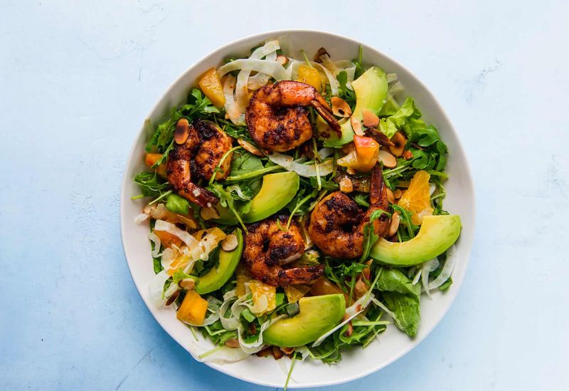 Citrus Avocado and Grilled Shrimp
