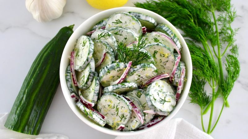 Chilled Cucumber and Dill Salad
