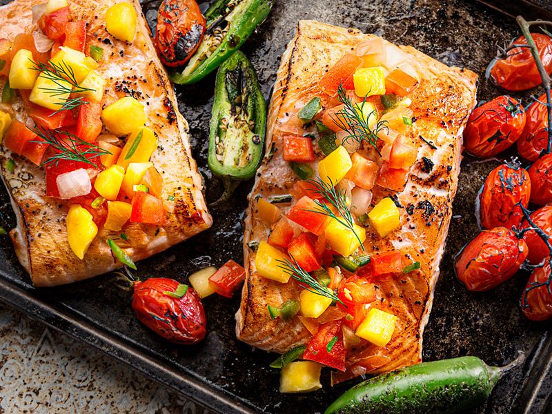 Salsa Baked Salmon