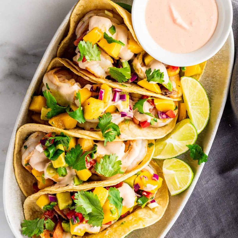 Salsa Shrimp Tacos