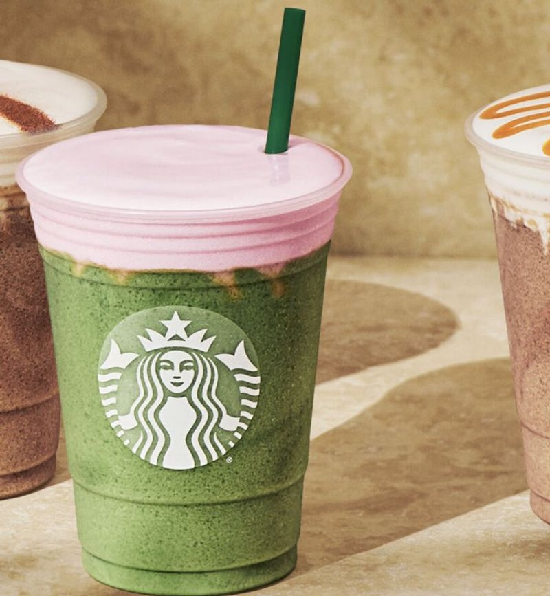 Strawberry Matcha Strato Frappuccino
