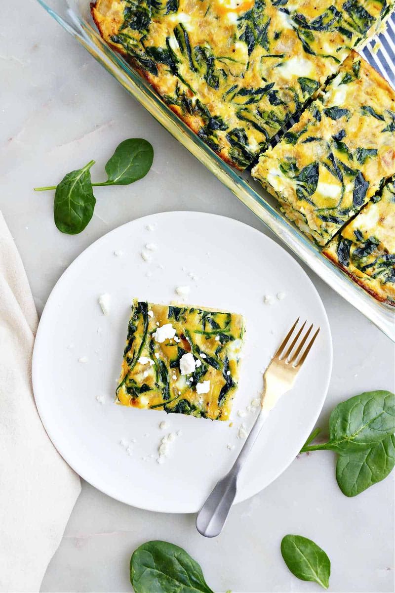 Spinach and Feta Breakfast Casserole