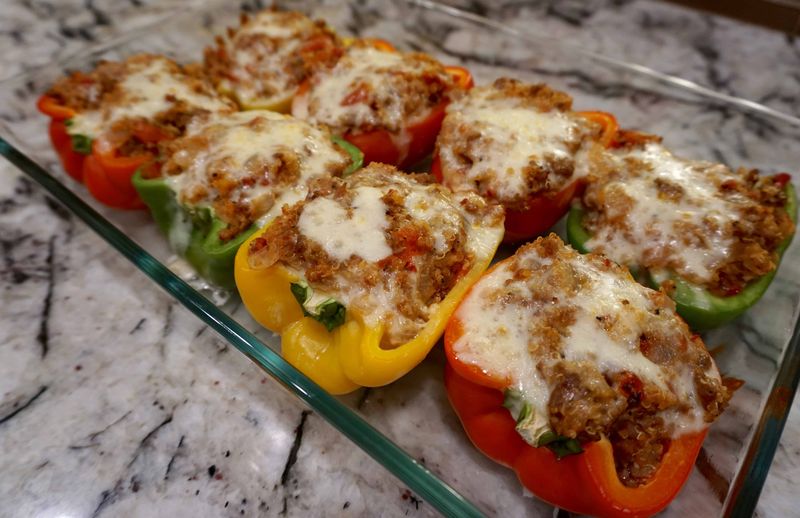 Sausage-Stuffed Bell Peppers