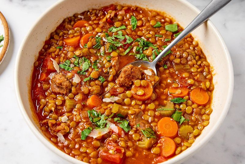 Sausage and Lentil Soup