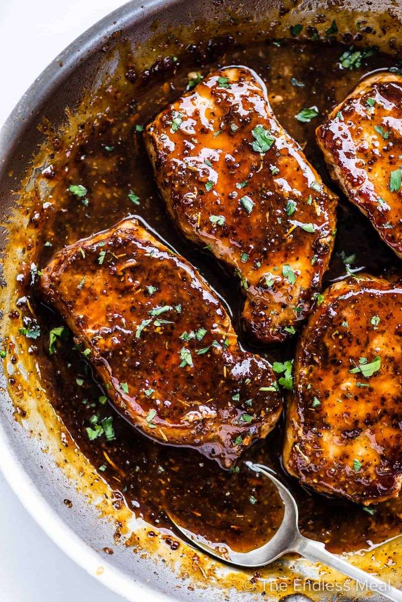 Honey Mustard Pork Chops