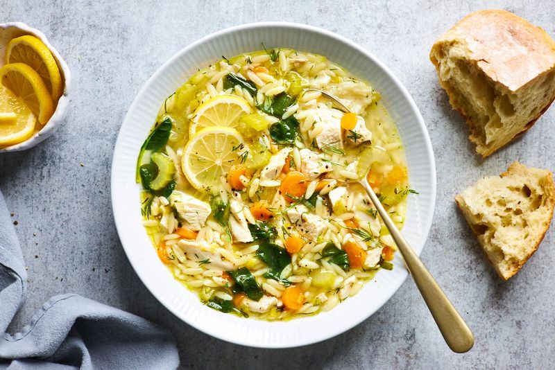Lemon Orzo Chicken Soup