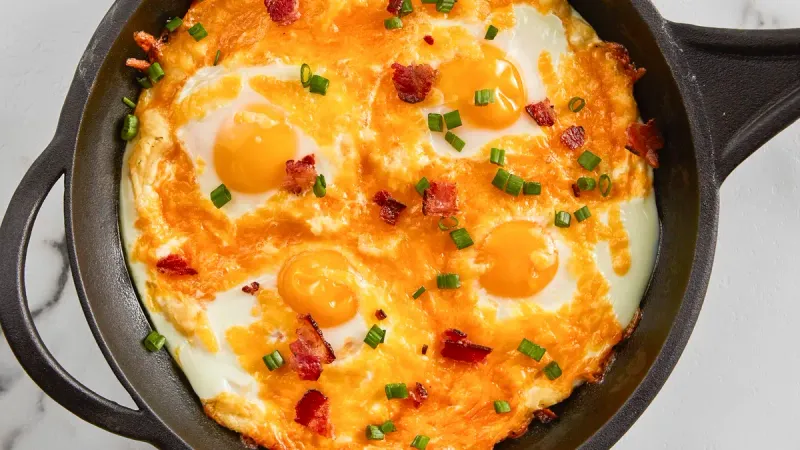 Cheesy Breakfast Potato Skillet